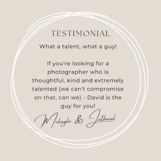 When I say I have the loveliest couples to work with I do mean THE LOVELIEST!
I just received this amazing testimonial on Google Reviews from wedding couple McKayla & Jathniel following photographing their Hedsor House @hedsor winter wedding on 16th December 2024

“What a talent, what a guy!

We met David at one of the Hedsor open houses and immediately decided that he would be the photographer for us and we never looked back! During my wedding, he was just encouraging, creative and just splendid.

We can’t be more grateful for David for capturing the memories and special moments for us. I love the pictures, the smiles and the black and white editing. It’s simply beautiful. The day itself was so hectic that I couldn’t remember anything!!! But because of David and the photos he took, I got to see the flowers, the set up, the tears and smiles of my guests and the other “blind spots” of the day. He was a pivotal part of our special day and we won’t forget that!

If you’re looking for a photographer who is thoughtful, kind and extremely talented (we can’t compromise on that, can we) - David is the guy for you!”
•
•
•
•
•
#hedsorhousewedding #hedsorhouseweddingphotographer #artisticweddingphotography #ukweddingphotography #blackandwhiteweddingphotography #weddingshots #creativeweddingphotographer #davidbostockphotography #londonweddingphotography #romanticweddings #weddingcouples #couplesphotos  #weddingshot #weddingspecialist #dreamweddingshots #weddingpicture #creativeweddingphotography #wedding_photography #naturalweddingphotography #couplesphotoshoot #weddingphotographyinspiration #weddingreview #luxuryweddingphotographer #fineartweddingphotography #ukweddingphotographer #weddingportraits #fineartweddingphotographer #weddingphotoshoot #weddingportrait#weddingphotographer